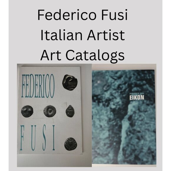 Federico Fusi Other - Federico Fusi Art Books Lot of 2, Italian Artist, Eikon Sculpture Italia Italy